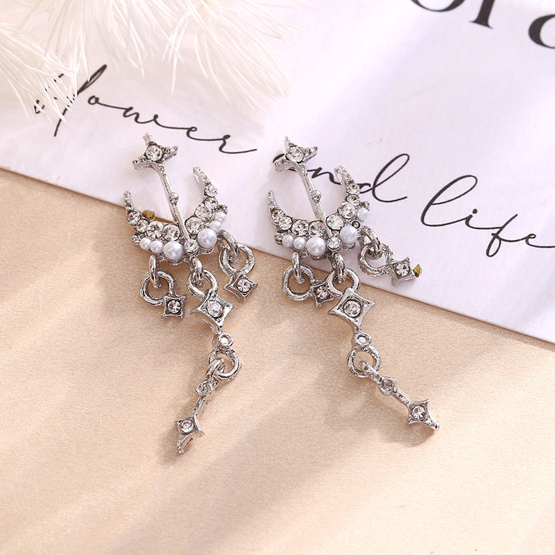 luxury diamond pearl alloy jewelry wearing nail nail women's accessories