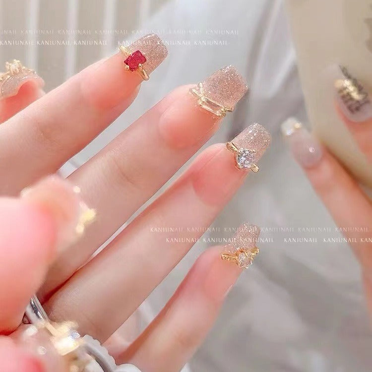 Nail art ring  zircon jewelry set with crystal diamond 10PCS